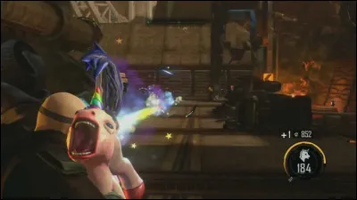 Dans quel jeu pouvait-on utiliser cette charmante licorne en tant qu'arme une fois le jeu terminé ?