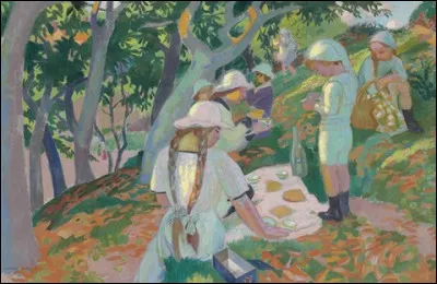 Qui a représenté "Le Goûter sous les châtaigniers" ?