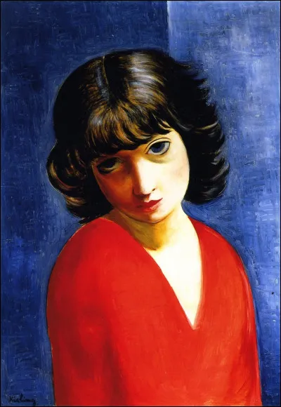 Qui est l'auteur du tableau "Portrait de jeune femme en rouge" ?