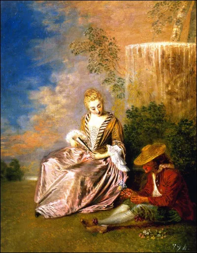 Quel peintre français du XVIIIe est l'auteur de "L'Amoureux anxieux" ?