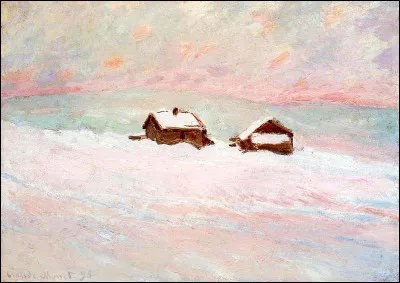 Qui a peint le tableau "Norvège, maisons dans la neige" ?