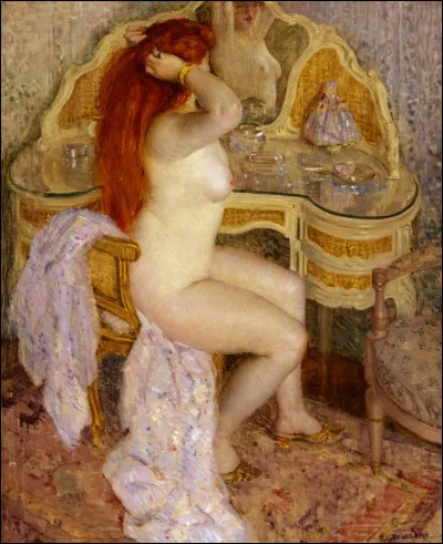 "Femme nue devant son miroir" est l'uvre de quel peintre ?