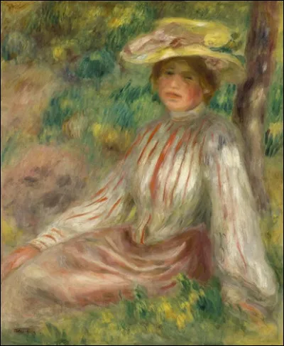 Qui a peint "Femme au jardin" ?