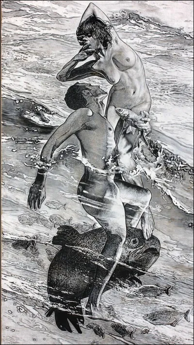 Dieu grec maître des mers avec sa Néréide. Qui sont-ils ?