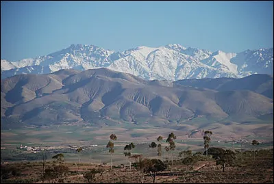 Où se trouvent les montagnes de l'Atlas ?