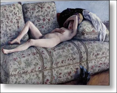 Qui est le peintre de la toile "Nue sur un canapé" ?
