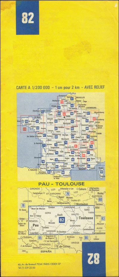 Cette carte représente un certain âge d'or de la carte routière en France tellement il s'en est vendu dans cette collection, c'est de ?