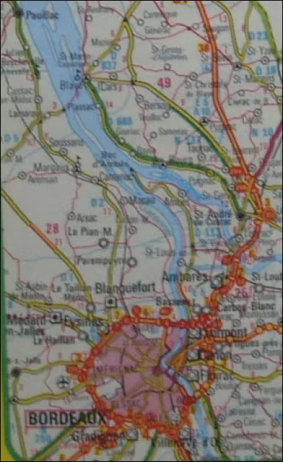 Cet extrait de la carte de l'estuaire de la Gironde est de ?