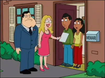 De quelle nationalité sont Bob et Linda Memari, les voisins des Smith ?