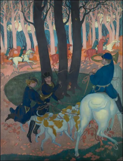 Quel peintre du groupe des nabis, dont ''la montée au calvaire'' est exposée au musée d'Orsay ainsi que son "Hommage à Cézanne", a réalisé le tableau "Lâcher de chiens" ?