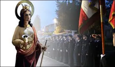 Qui est la sainte patronne des pompiers ?