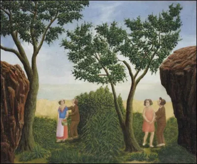 À qui doit-on "Promenade au bord de mer, rencontre des fiancés" ?