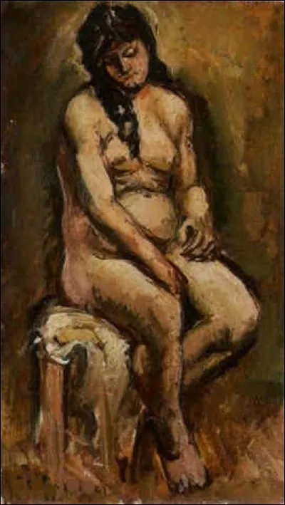 Qui est l'auteur de "Nu assis au tabouret" ?