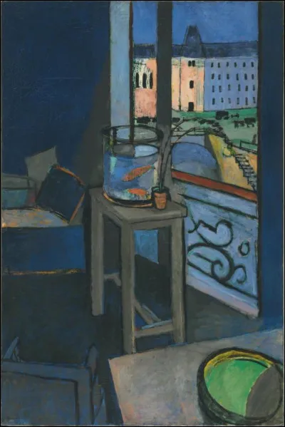 Sur ce tableau intitulé "Intérieur, bocal de poissons rouges", est représenté un tabouret, qui en est l'auteur ?
