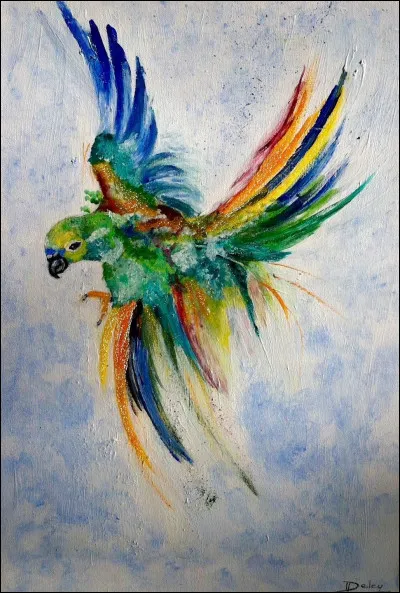 Une peinture acrylique se dissout à/au :