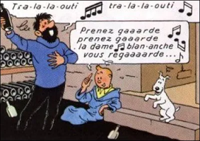 L'air chanté par Tintin est tirée de « La Dame Blanche » de François Adrien Boieldieu. A quel genre se rattache cette oeuvre et dans quel album la trouve-t-on ?