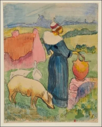 Qui a repr&eacute;sent&eacute; cette "Femme &agrave; la cruche" ?