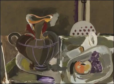 Qui a peint "Nature morte &agrave; la grande cruche" ?