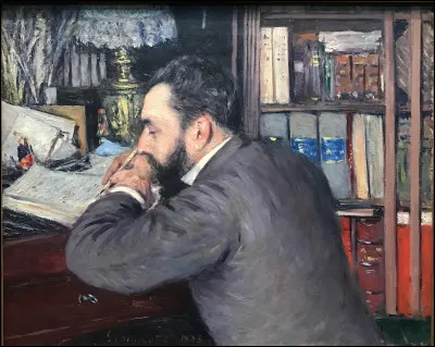 Qui a repr&eacute;sent&eacute; Henri Cordier &eacute;crivant ?