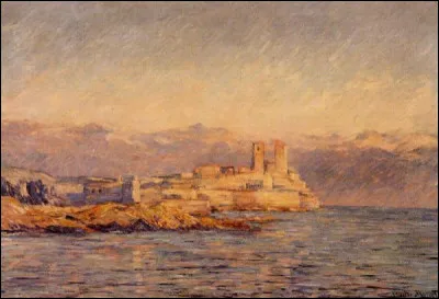 Belle toile que "Le Château d'Antibes", par :