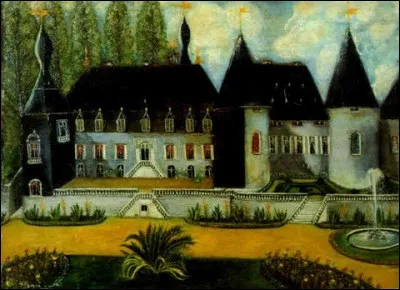 Sa toile s'appelle "Vue d'un château" :