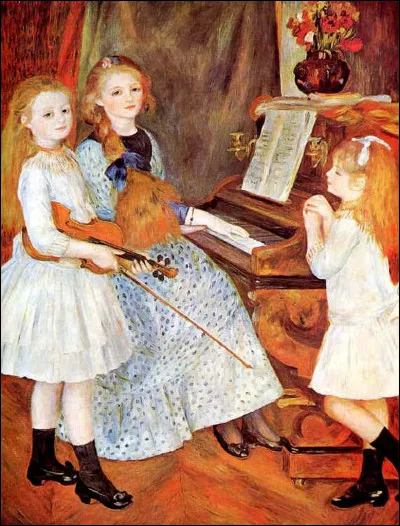 Qui est le peintre de "Jeunes filles au piano" ?