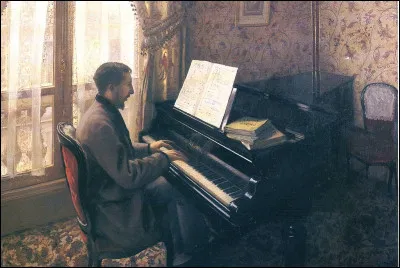 Qui a peint "Jeune homme au piano" ?