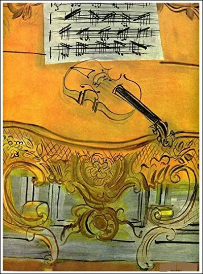 Sa toile est intitulée "La Console jaune" :