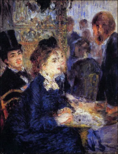 Qui a réalisé le tableau "Au café" ?