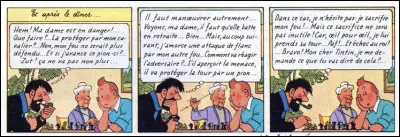 Ici, Tintin dort littéralement debout... N'en faites pas autant, car il s'agit de retrouver au début de quel album se déroule la scène !
