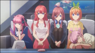 Dans "Gotoubun no Hanayome", comment s'appellent les cinq soeurs Nakano ?