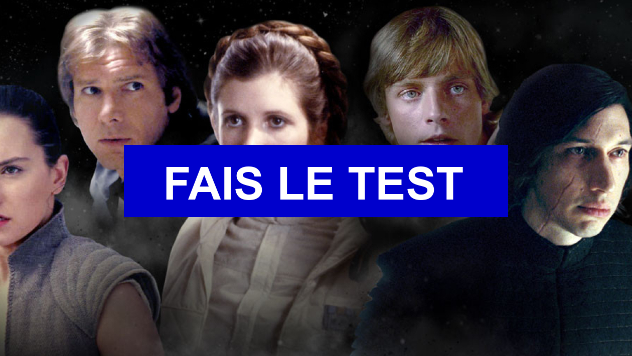 Test de personnalité Quel personnage de Star Wars estu