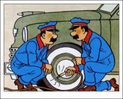 Pour les besoins d'une mission, les deux détectives se font embaucher comme ... par l'entreprise ... . C'était dans quel album, déjà ?