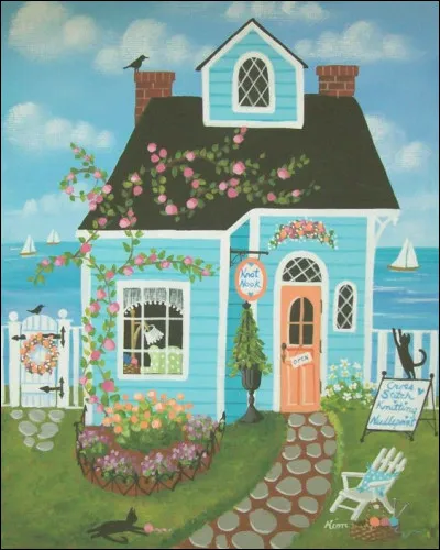 Où se trouvait la maison bleue décrite dans la chanson de Maxime Le Forestier ?