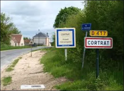 Nous sommes dans le Centre-Val-de-Loire à l'entrée de Cortrat. Petit village de 76 habitants, dans la région agricole du Gâtinais pauvre, il se situe dans le département ...