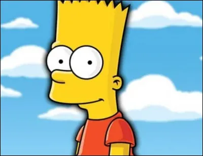 Dans le générique, que fait Bart au début ?