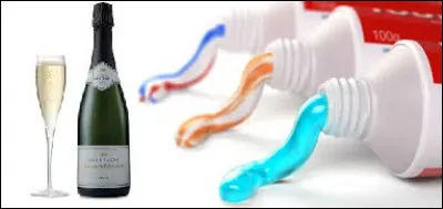 En moyenne, un litre de dentifrice coûte plus cher qu'un litre de champagne !