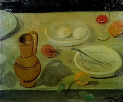 Qui est le peintre de "Nature morte aux fruits, cruche, et assiette" ?
