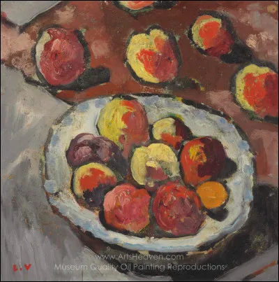 Qui a peint "L'Assiette de pêches" ?