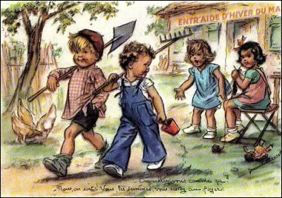 Il y a un gros trou dans le mur de la chapelle ! Il faut trouver du ciment déclare Dieu ! Et il ordonne à l'abbé Tonneuse et l'abbé Névolle, de se mettre au travail ! Et c'est ainsi qu'ils...