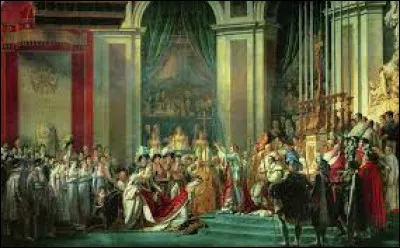 "Le Sacre de Napoléon" est une uvre du peintre Jacques-Louis David.