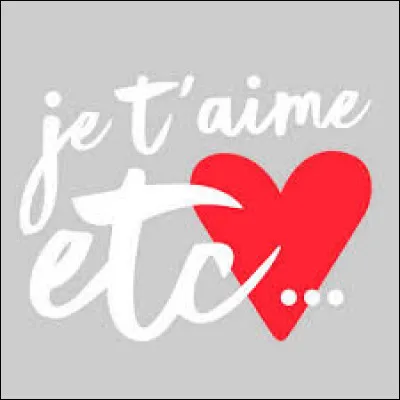 Sophie Davant présente l'émission "Je t'aime, etc" sur France 2.