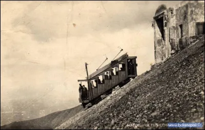 Où est apparu le premier funiculaire, ce train conçu pour remonter de fortes pentes ?