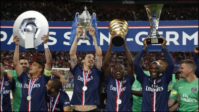 En fin de saison 2014- 2015 le PSG a gagné combien de coupes ?