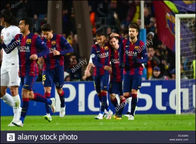 En 2017 quel est le score final de Barcelone-Paris ?