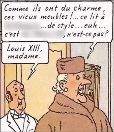Pure misogynie ? Défiance vis-à-vis du grand monde ? Hergé fait passer la Diva pour une piètre dame de goût... Que lui fait-il dire, à propos d'un lit et de son style ?