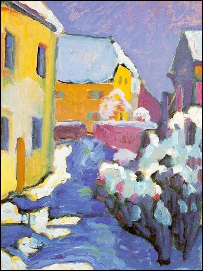 Qui a peint "Cimetière et presbytère à Kochel" ?