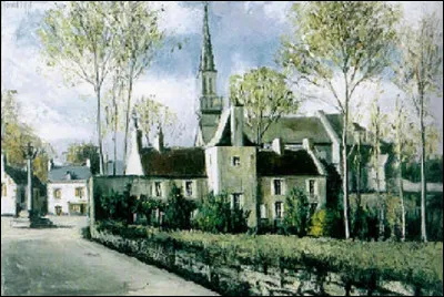 Qui a peint "Le presbytère de Loctudy" ?