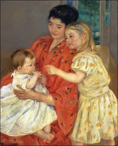 Qui a réalisé le tableau "Mère et Sara admirant le bébé" ?