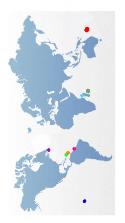 À quoi correspond le point vert clair ?